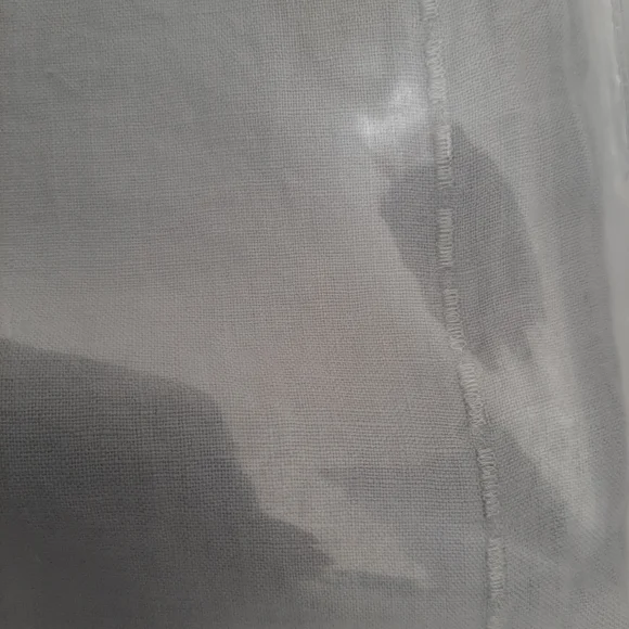 Matouk Thea 100% Linen King Duvet Cover and 2 Euro Shams Pool Gray - Picture 5 of 13